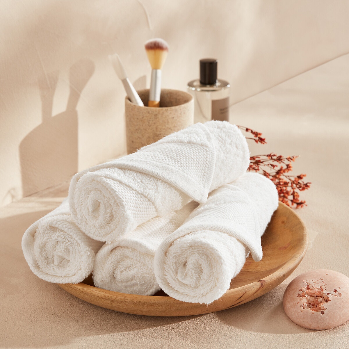Σπίτι > Λευκά είδη > Μπάνιο > Πετσέτες προσώπου Σετ 4 πετσέτες χεριών από αιγυπτιακό βαμβάκι 40x40 cm