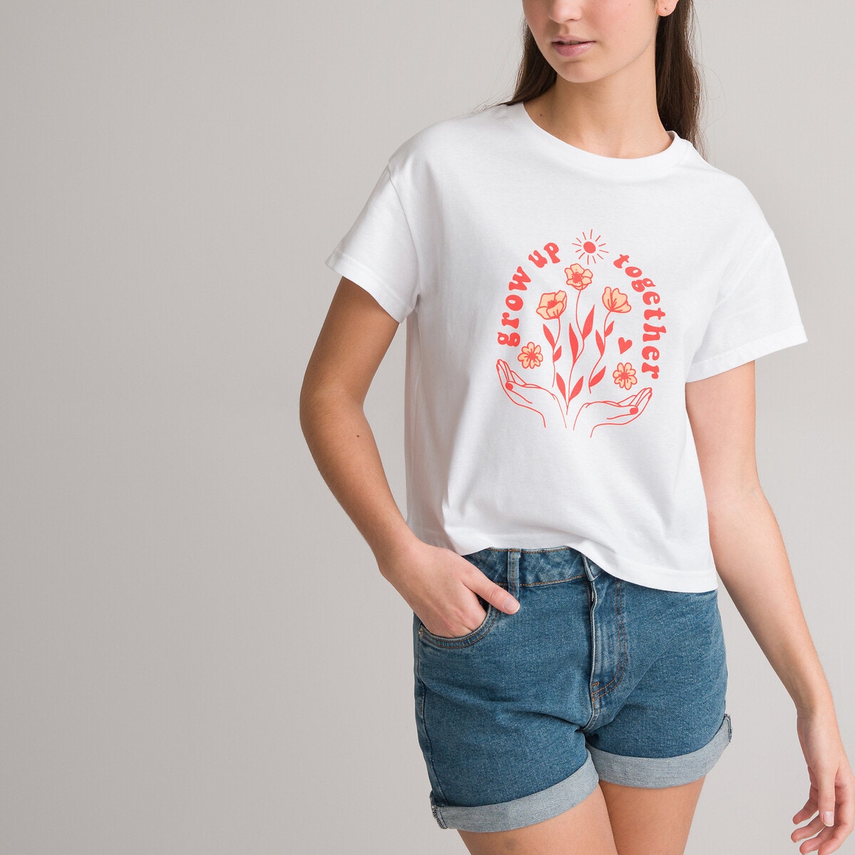 Σετ 2 T-shirt με στρογγυλή λαιμόκοψη