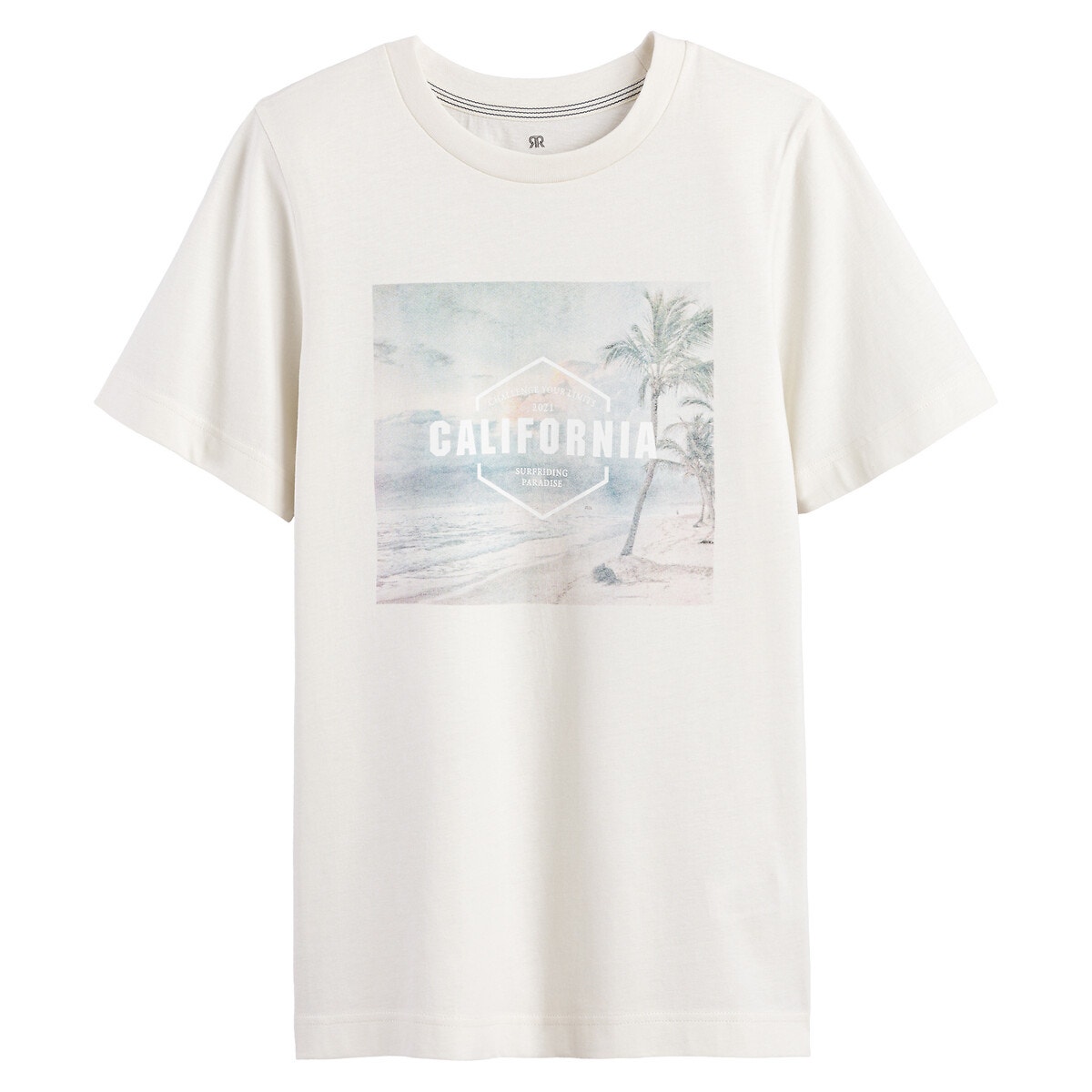 Κοντομάνικο T-shirt με στάμπα μπροστά