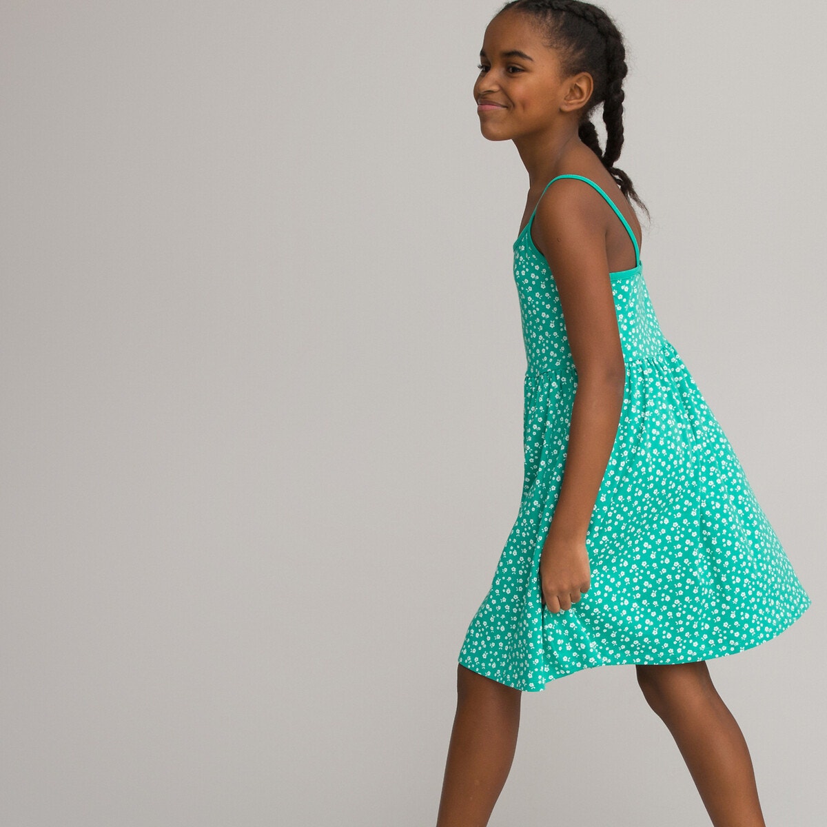 Σετ 2 εμπριμέ φορέματα με λεπτές τιράντες