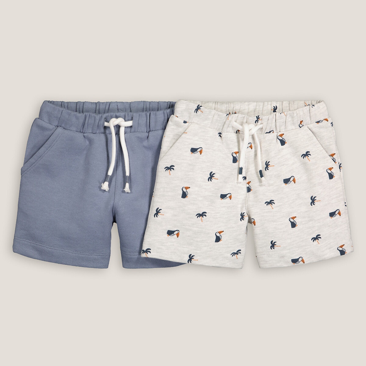 La Redoute Collections Σετ 2 φανελένια σορτς