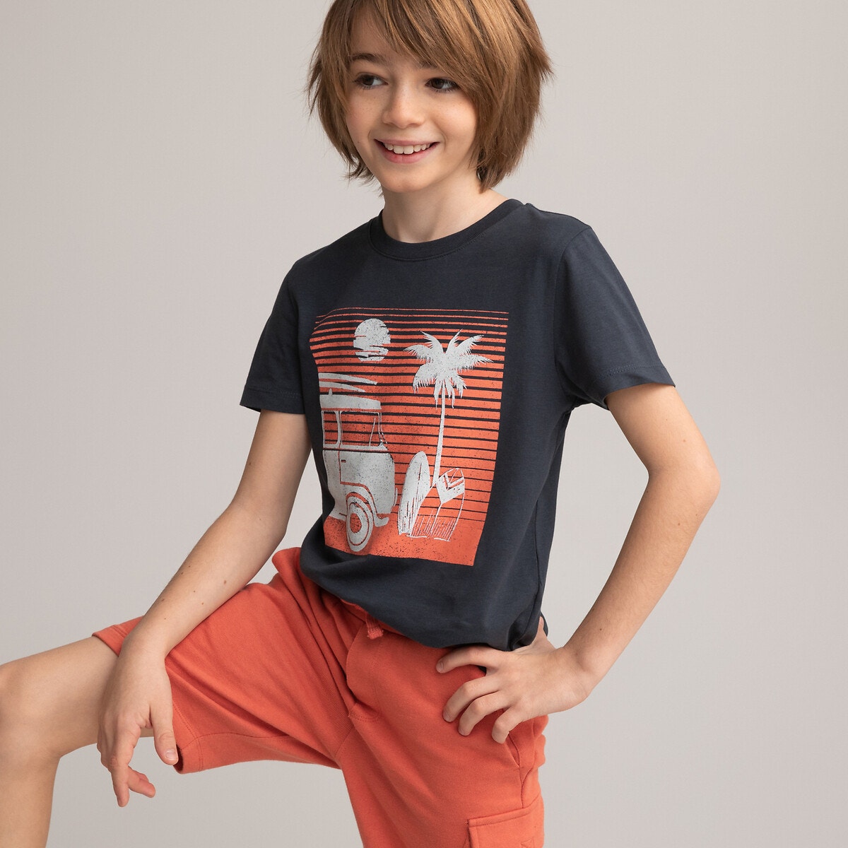 Μόδα > Παιδικά > Αγόρι > T-shirt, πόλο > Κοντά μανίκια Κοντομάνικο T-shirt με στάμπα μπροστά