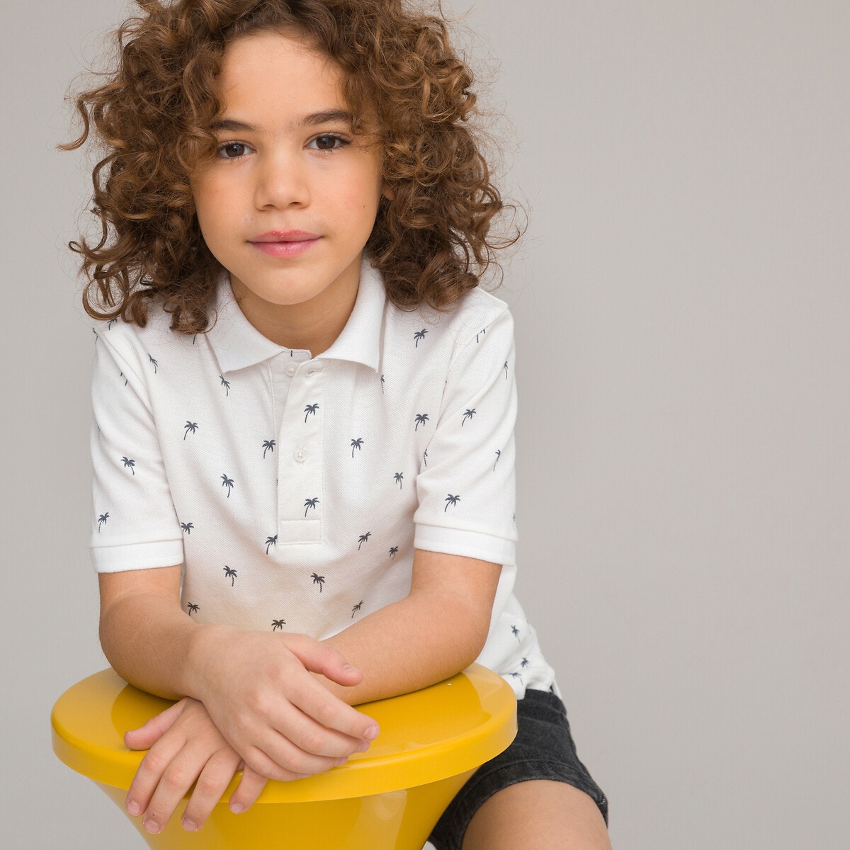 Κοντομάνικο πόλο με μοτίβο φοίνικες