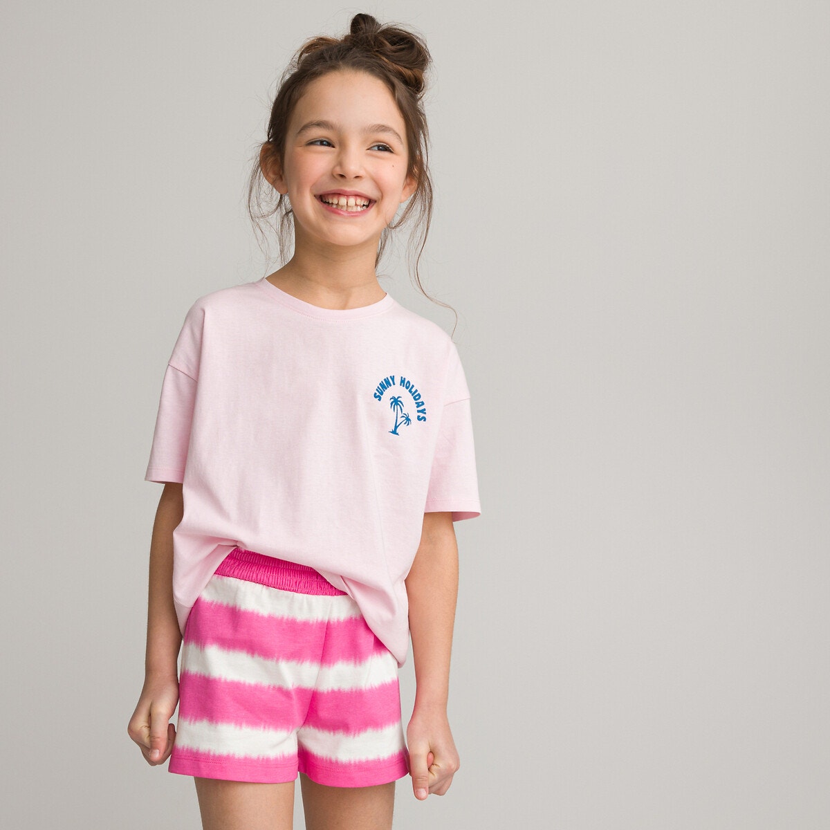 Κοντομάνικο T-shirt με μοτίβο στην πλάτη