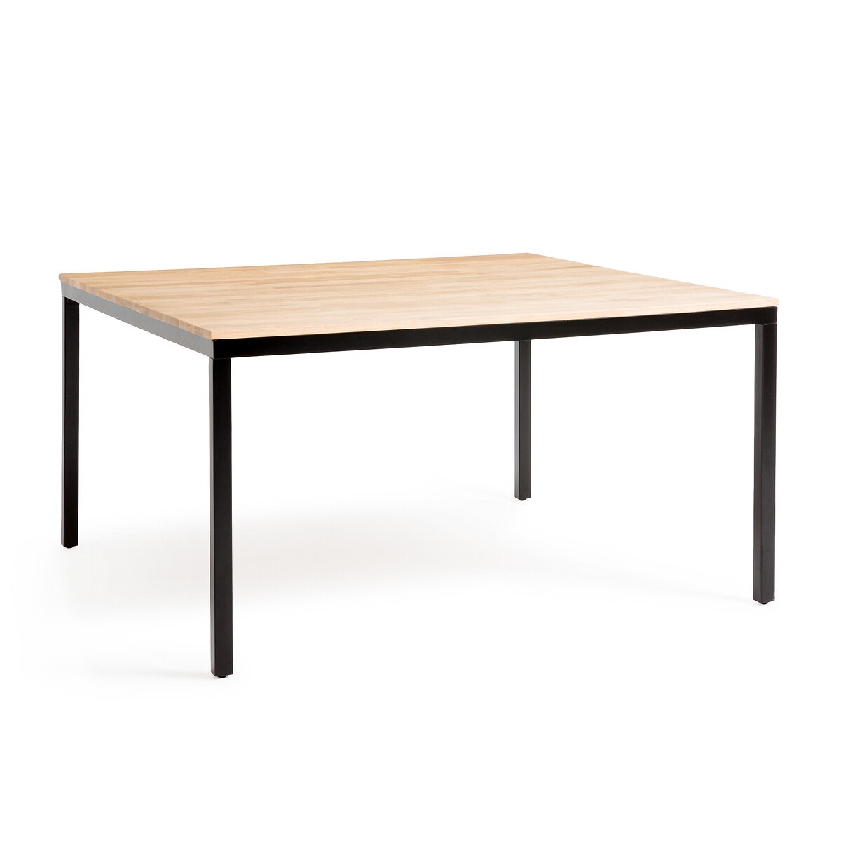 Τετράγωνο τραπέζι 8 ατόμων από ξύλο δρυ και μέταλλο, Nairobi