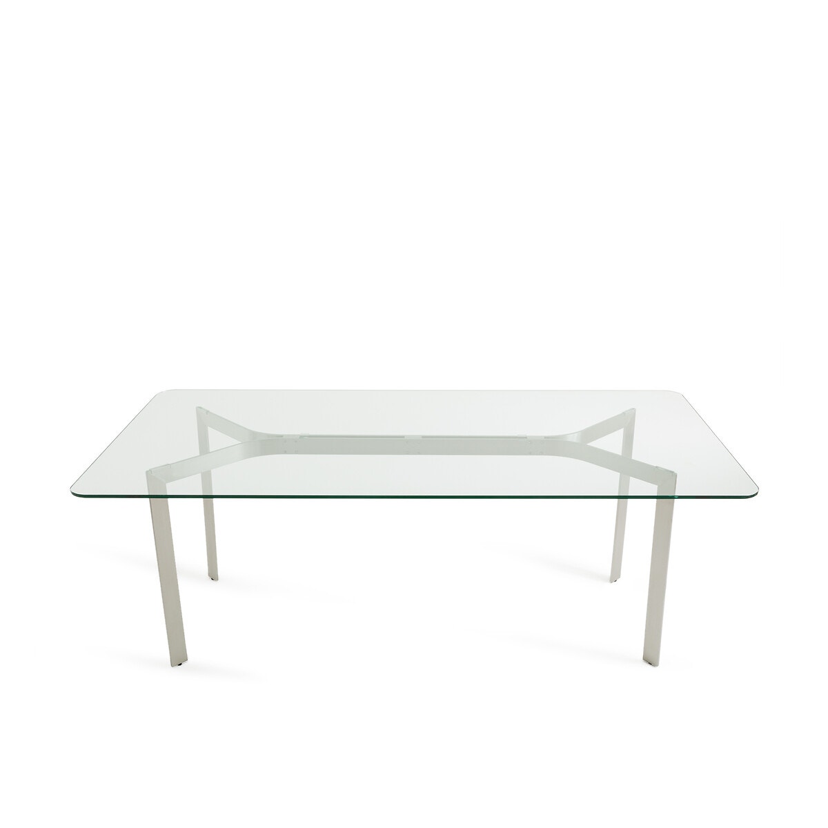 Τραπέζι από σκληρυμένο γυαλί και μέταλλο, Drio