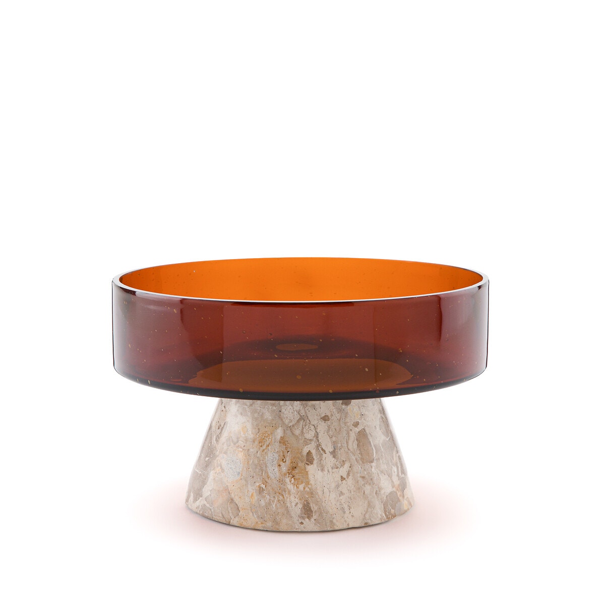 AM.PM Μπολ από γυαλί και μάρμαρο Μ25xΠ25xΥ13cm