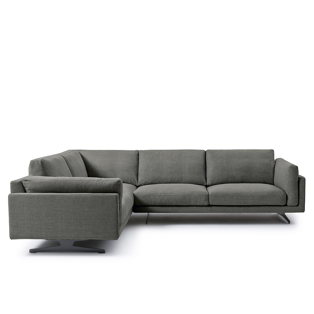 Γωνιακός καναπές από βαμβάκι και λινό Μ227xΠ289xΥ82cm