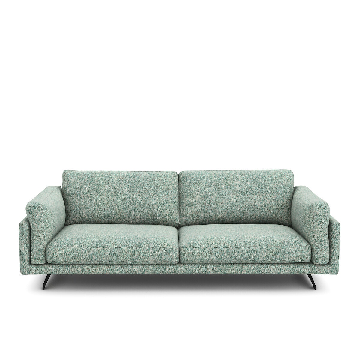 Καναπές με μελανζέ ταπετσαρία Μ99xΠ213xΥ82cm