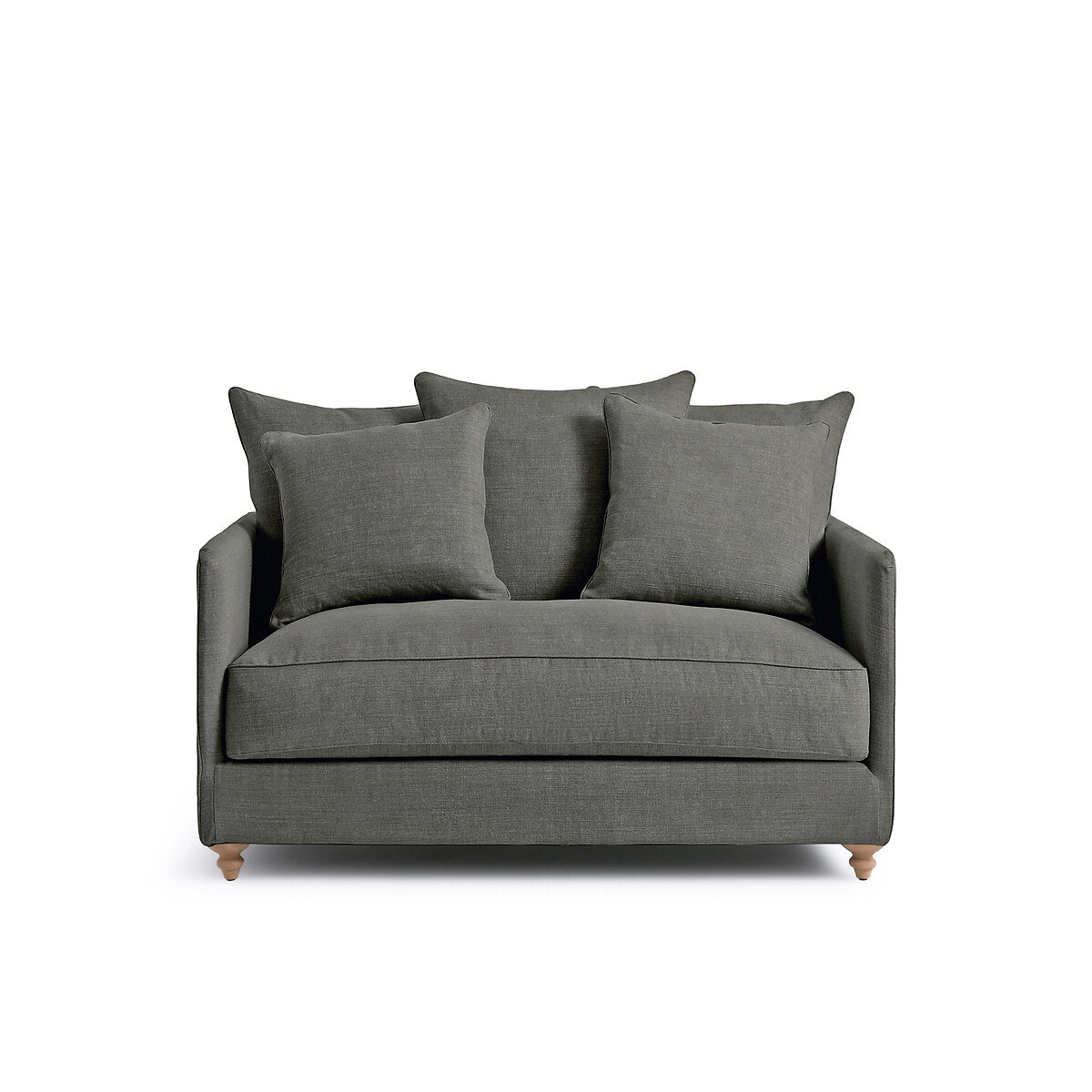 Διθέσιος καναπές-κρεβάτι από βαμβάκι και λινό Μ105xΠ133xΥ93cm