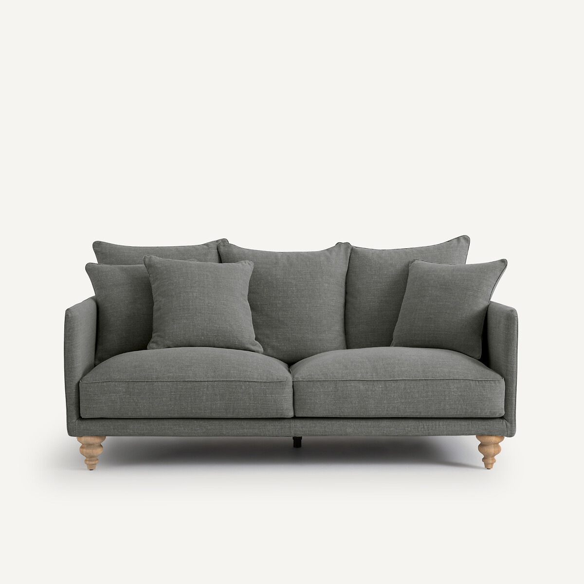 Καναπές από βαμβάκι και λινό Μ105xΠ178xΥ93cm