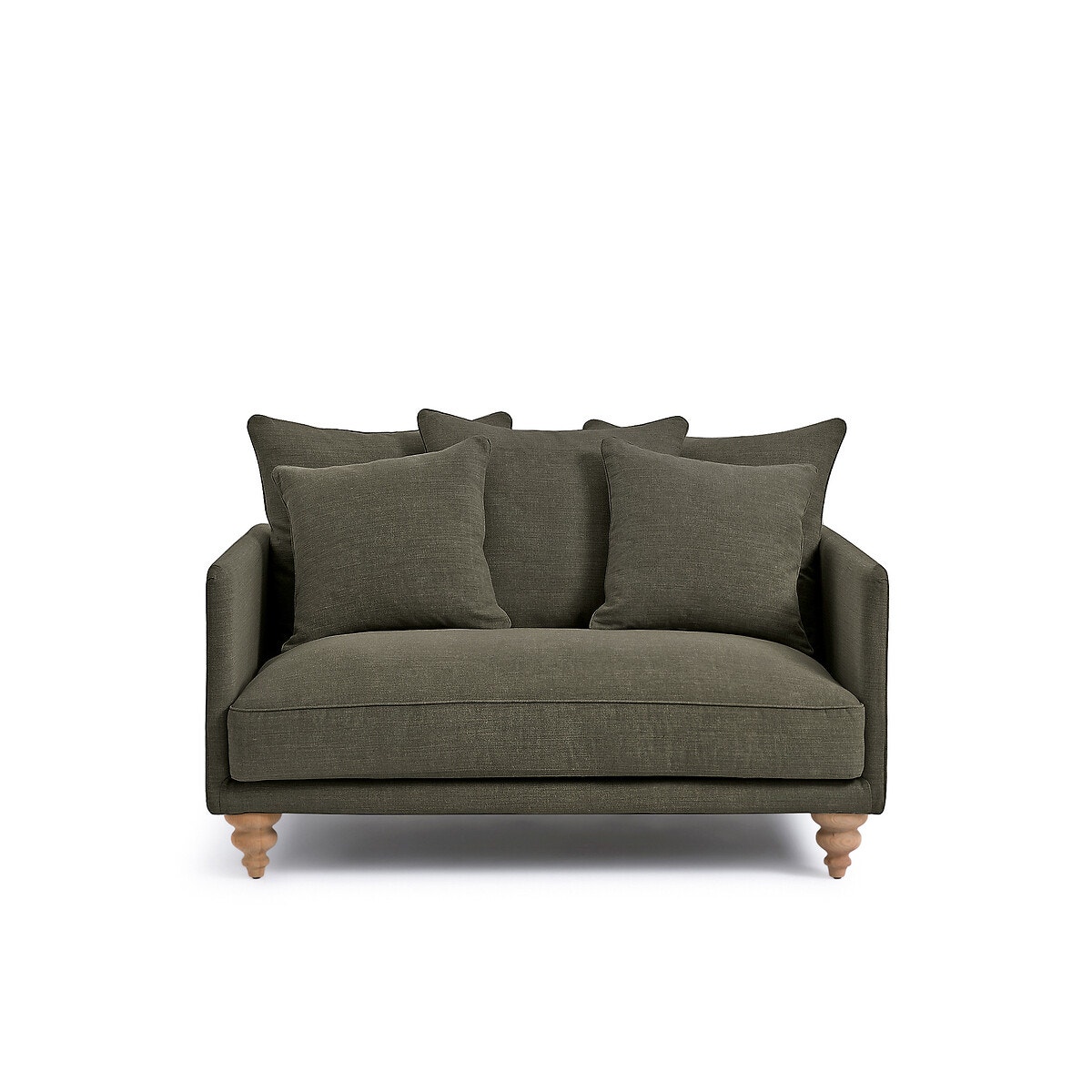 Διθέσιος καναπές από βαμβάκι και λινό Μ105xΠ138xΥ93cm