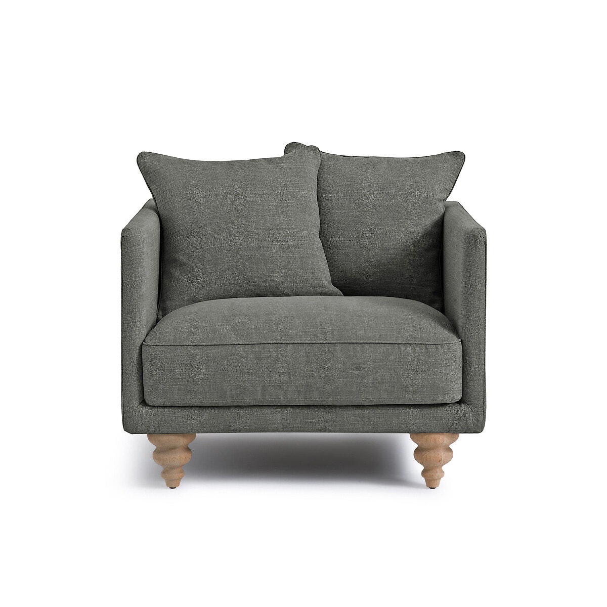Πολυθρόνα από βαμβάκι/λινό Μ87xΠ87xΥ85cm