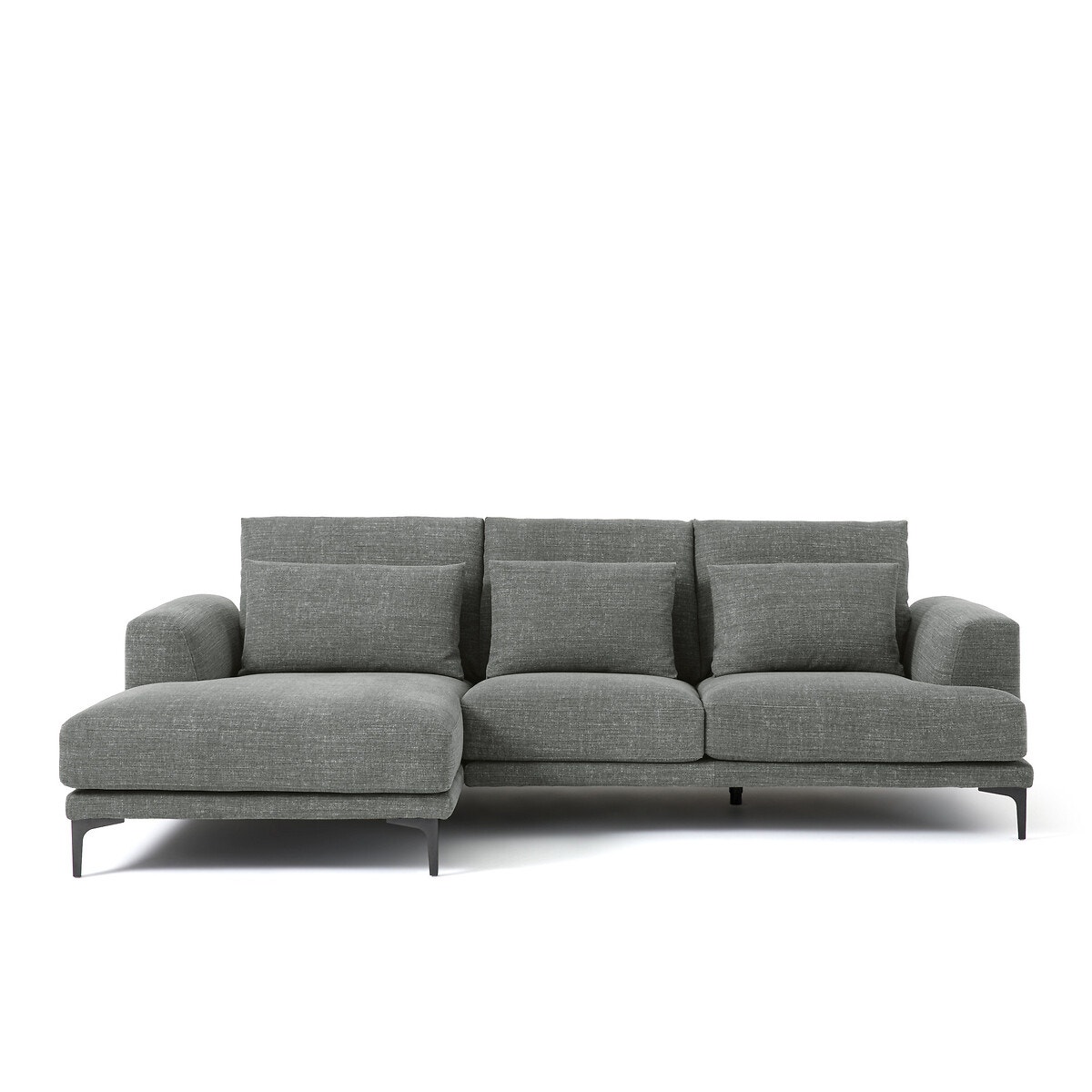 Γωνιακός καναπές από βαμβάκι και λινό Μ149xΠ258xΥ83cm