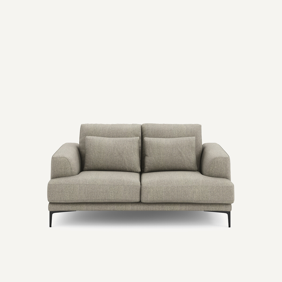 Διθέσιος καναπές με τουίντ ταπετσαρία Μ105xΠ177xΥ83cm