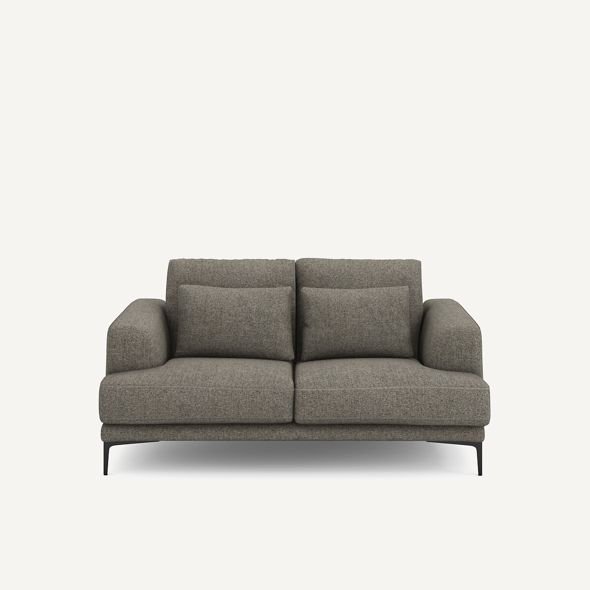 Διθέσιος καναπές με τουίντ ταπετσαρία Μ105xΠ177xΥ83cm