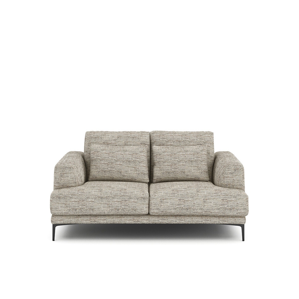 Διθέσιος καναπές με ταπετσαρία ψαροκόκκαλο και κηλίδες Μ105xΠ177xΥ83cm