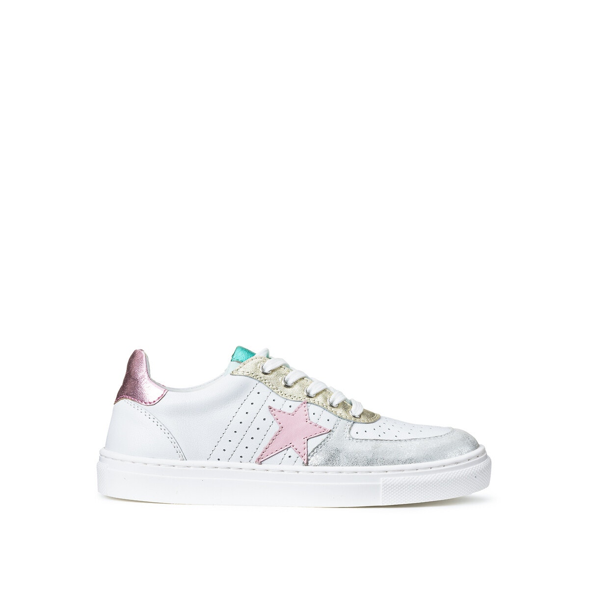 Δερμάτινα αθλητικά παπούτσια με μοτίβο αστέρι