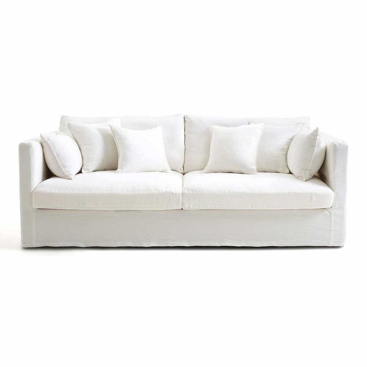 Σπίτι > Λευκά είδη > Ύφασμα, διακόσμηση > Καλύμματα καναπέ, καρέκλας > Καλύμματα καναπέ, πολυθρόνας Κάλυμμα από λινό γκοφρέ ύφασμα για τον καναπέ Neo Kinkajou τριθέσιο