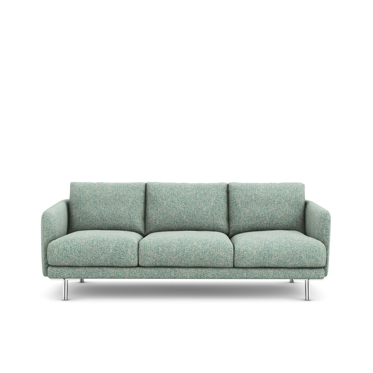 Καναπές με μελανζέ ταπετσαρία Μ101xΠ221xΥ76cm