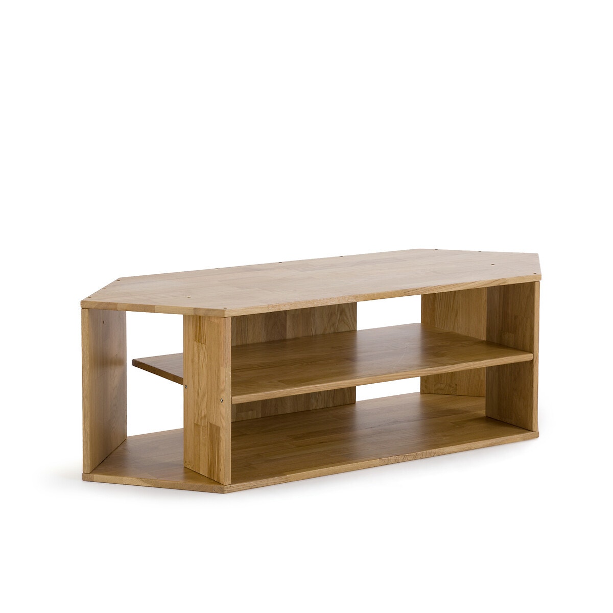 La Redoute Interieurs Γωνιακό έπιπλο τηλεόρασης από μασίφ ξύλο δρυ Π114xΥ35cm