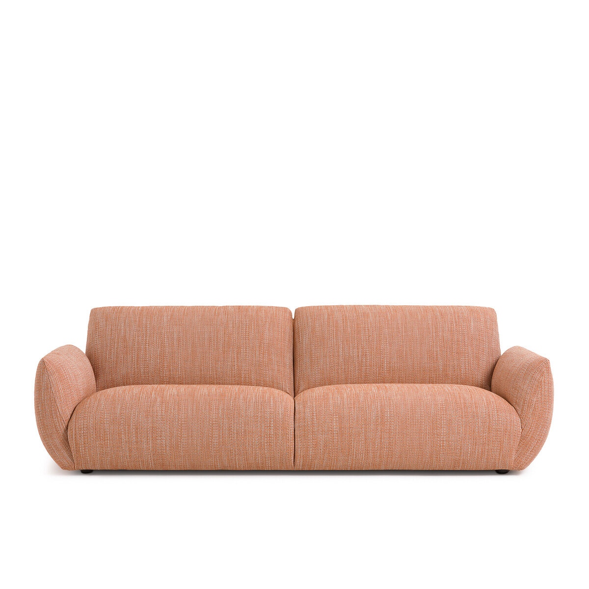 Καναπές με τουίντ ταπετσαρία ψαροκόκκαλο Μ102xΠ217xΥ75cm