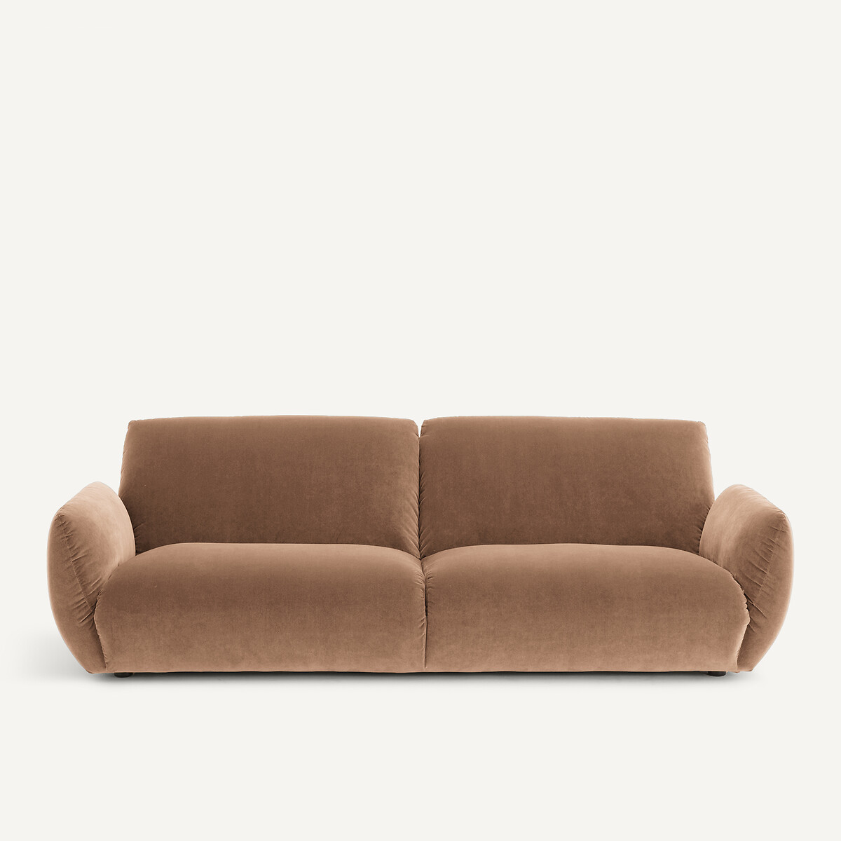 Καναπές από βελούδο Μ102xΠ217xΥ75cm