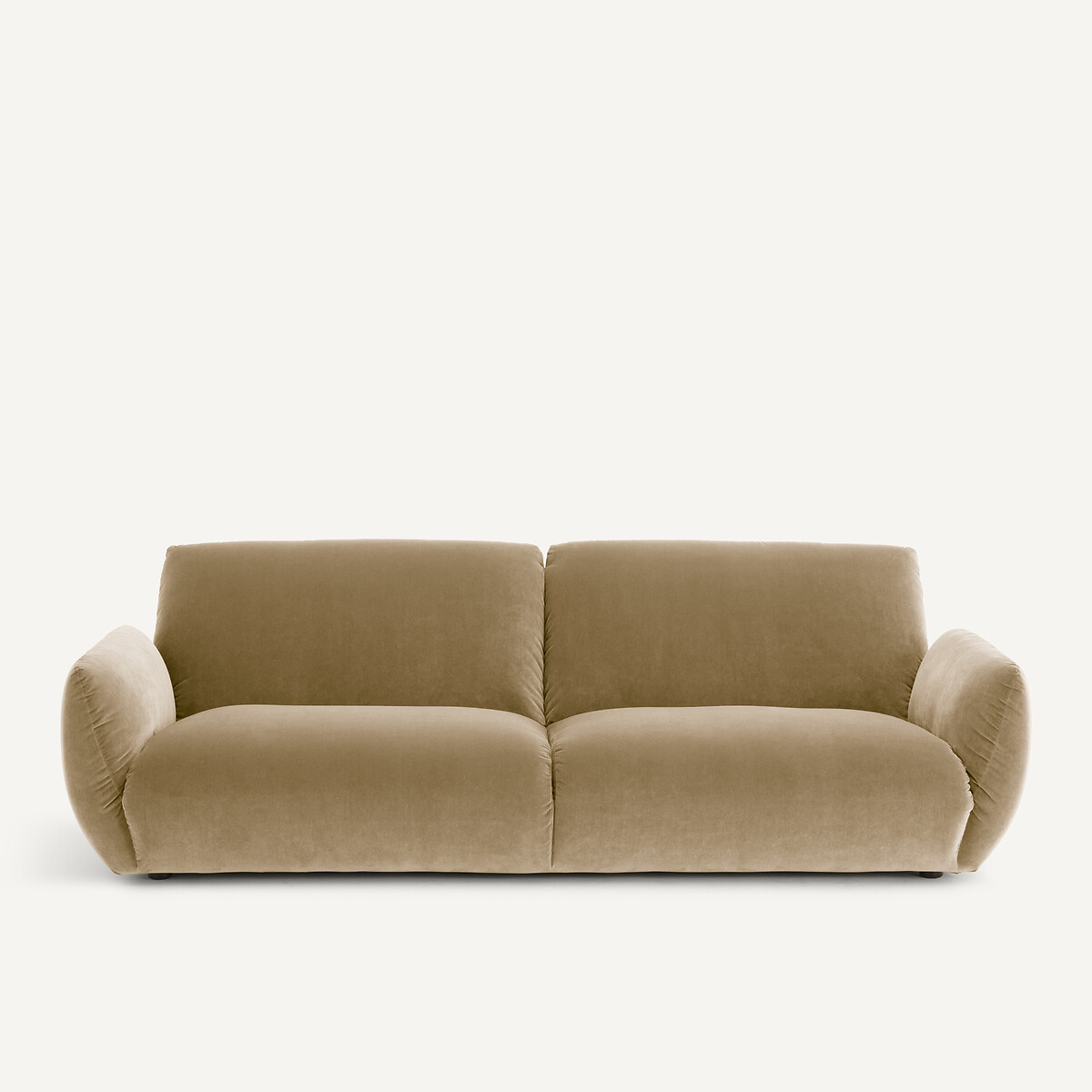 Καναπές από βελούδο Μ102xΠ217xΥ75cm