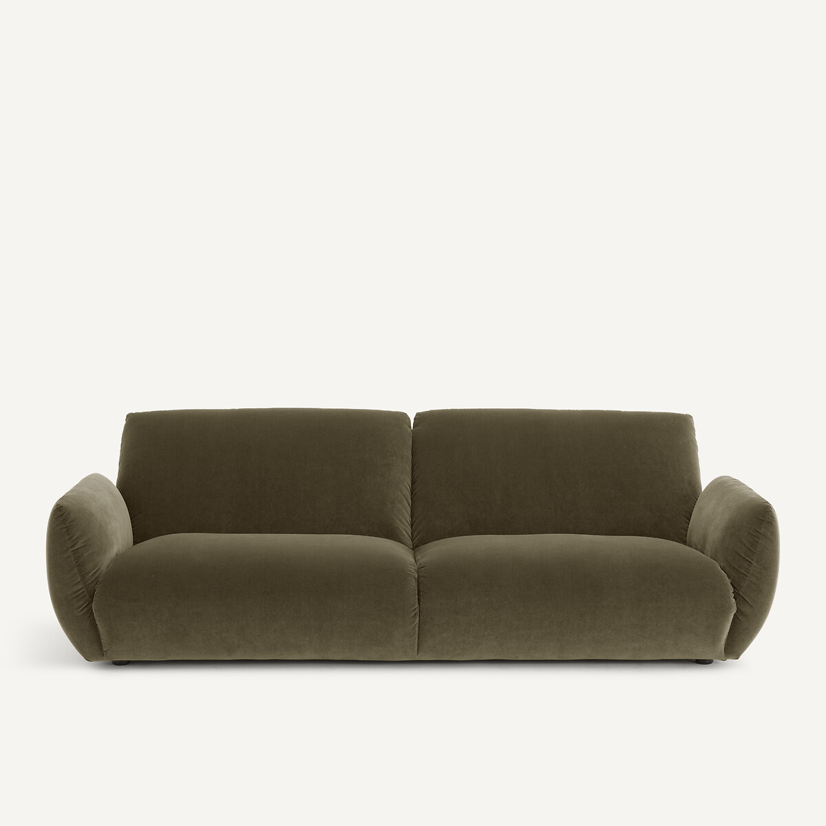 Καναπές από βελούδο Μ102xΠ217xΥ75cm