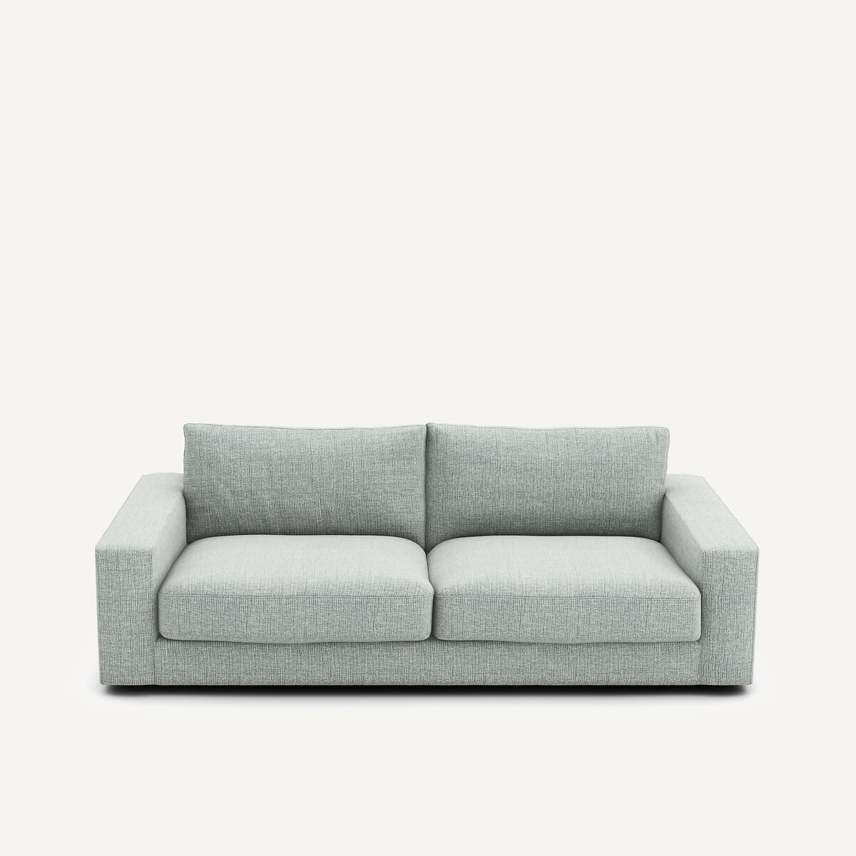 Πτυσσόμενος καναπές-κρεβάτι με μελανζέ ταπετσαρία Μ105xΠ217xΥ78cm