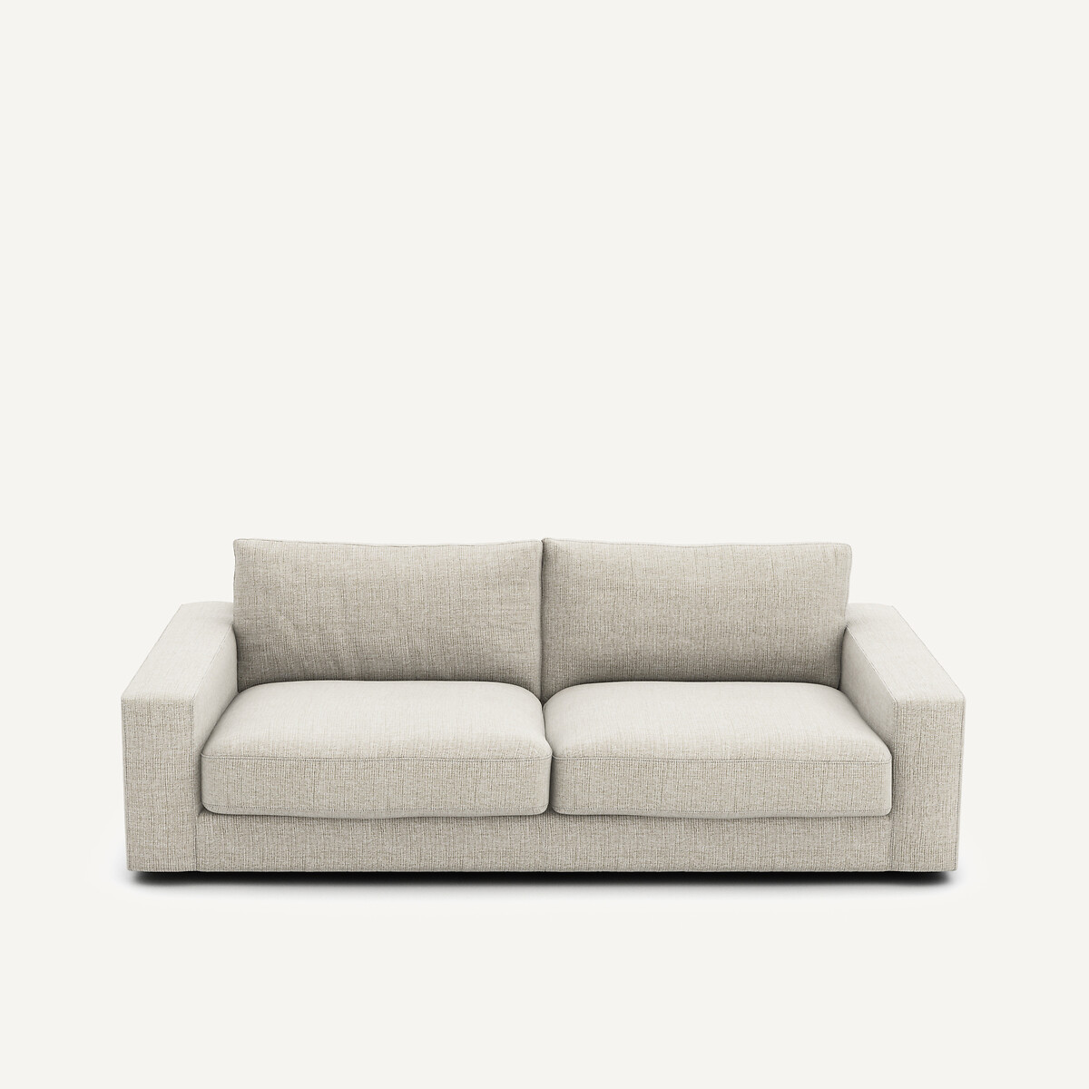 Πτυσσόμενος καναπές-κρεβάτι με μελανζέ ταπετσαρία Μ105xΠ217xΥ78cm