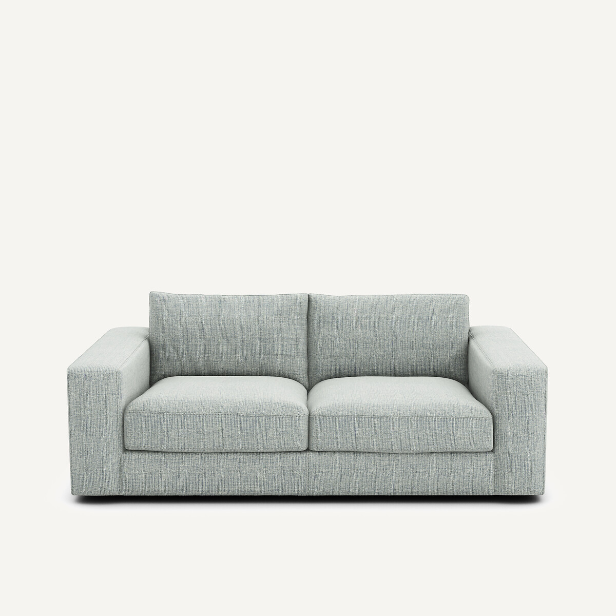 Τριθέσιος καναπές με μελανζέ ταπετσαρία Μ105xΠ197xΥ78cm