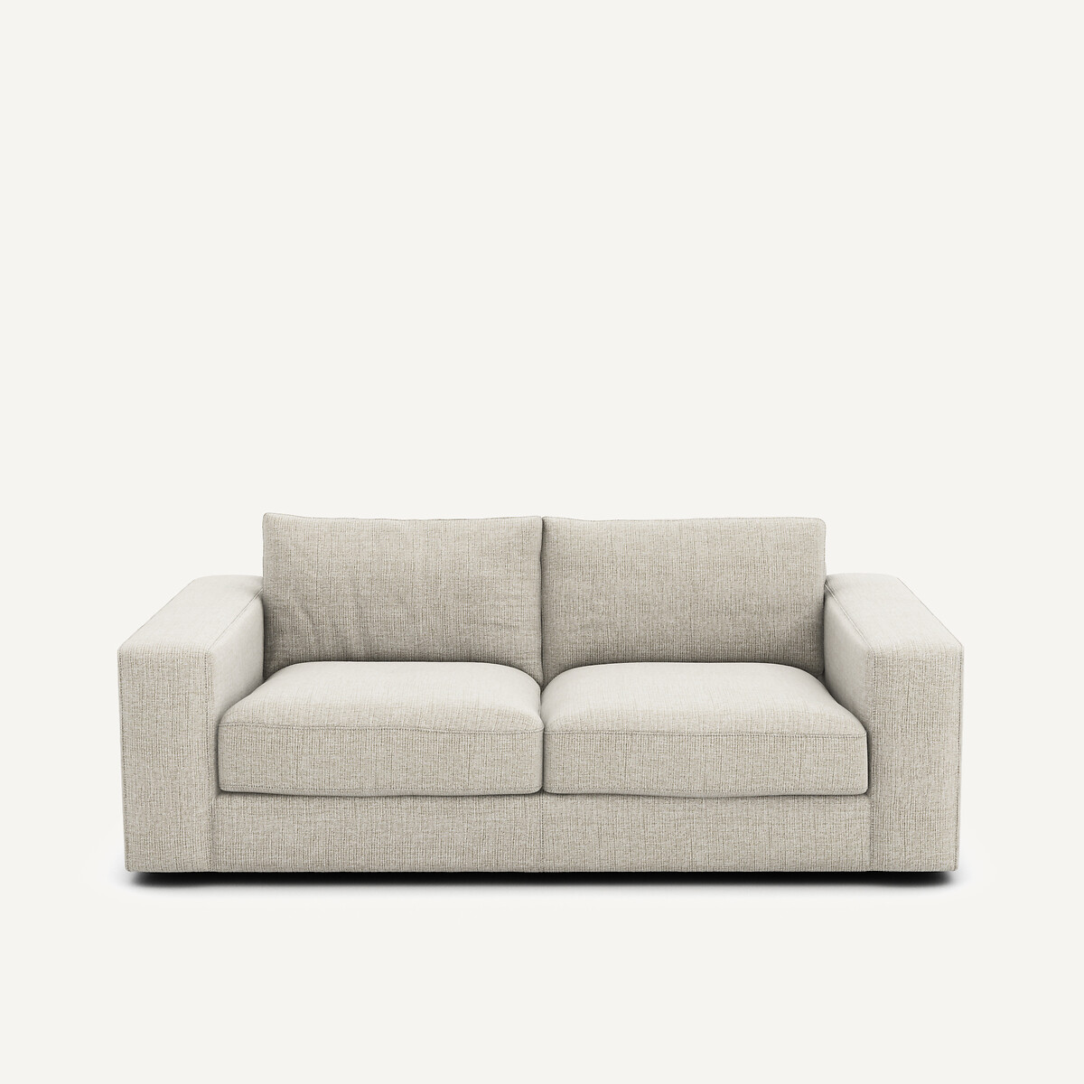 Τριθέσιος καναπές με μελανζέ ταπετσαρία Μ105xΠ197xΥ78cm