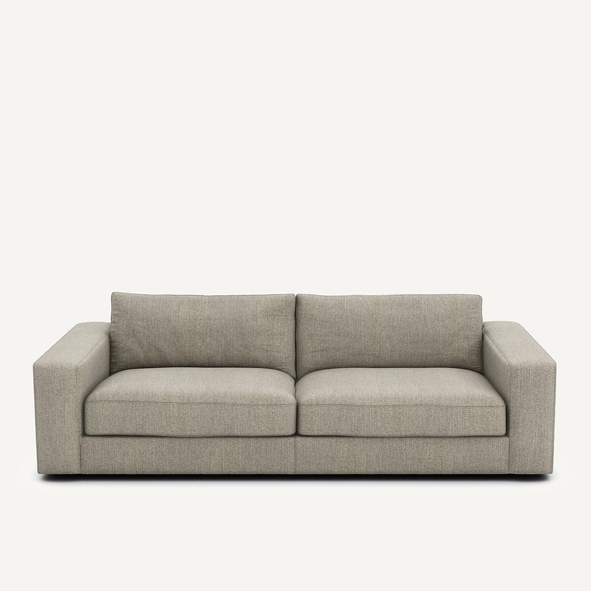 Καναπές με τουίντ ταπετσαρία Μ105xΠ217xΥ78cm