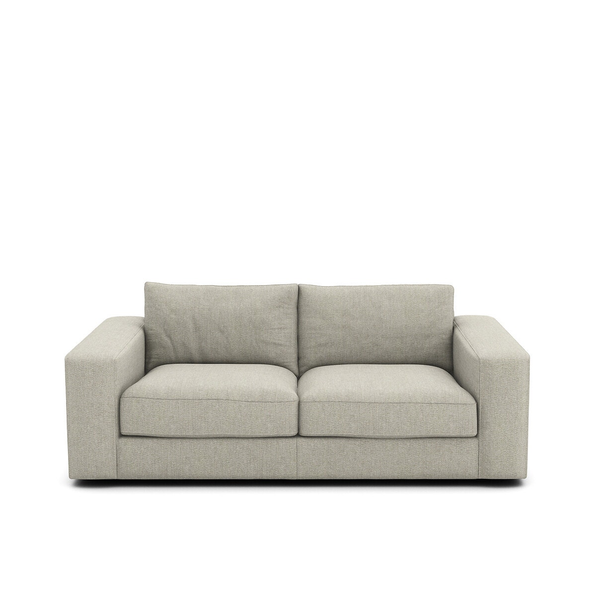 Τριθέσιος καναπές με τουίντ ταπετσαρία Μ105xΠ197xΥ78cm