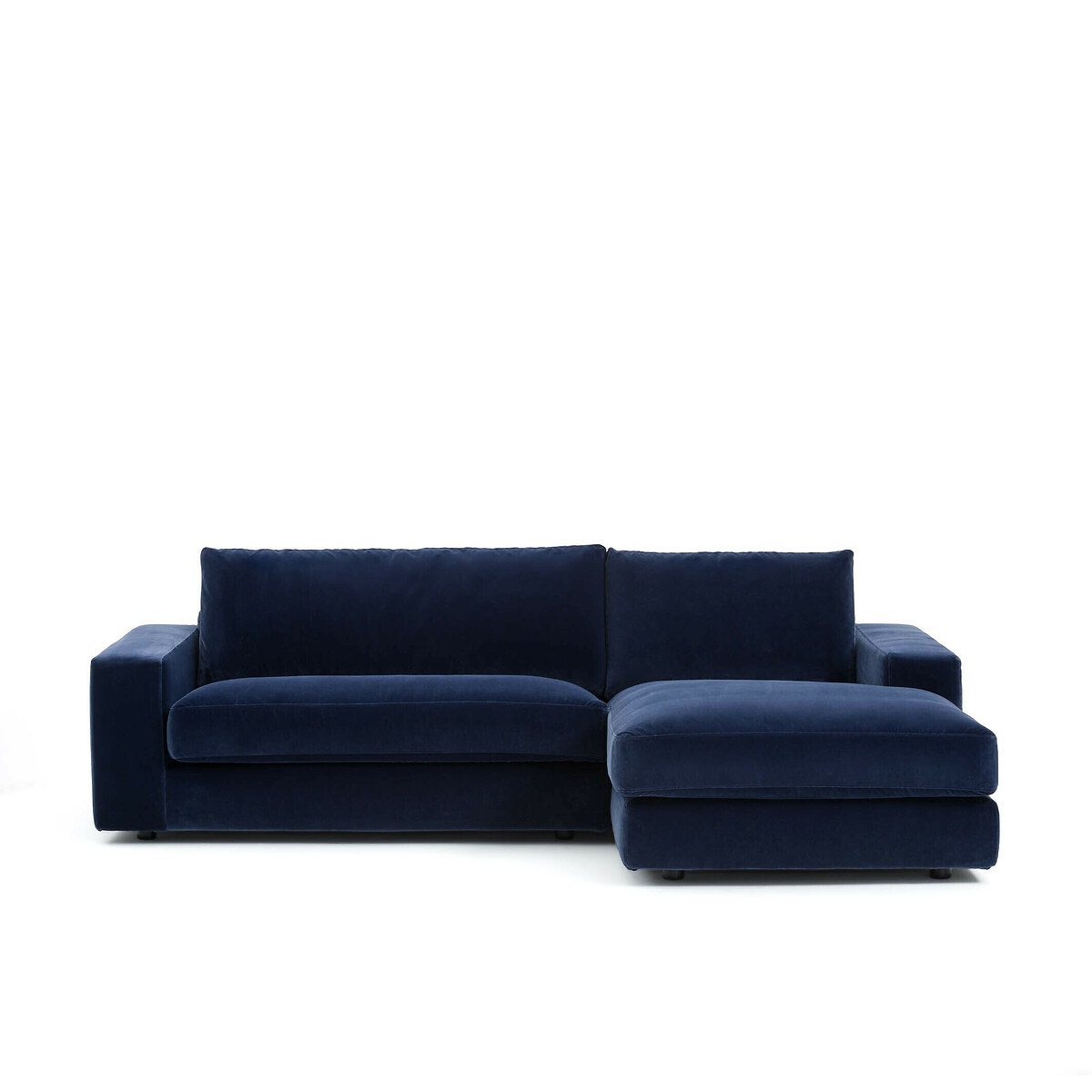 Γωνιακός καναπές από βελούδο Μ170xΠ250xΥ78cm