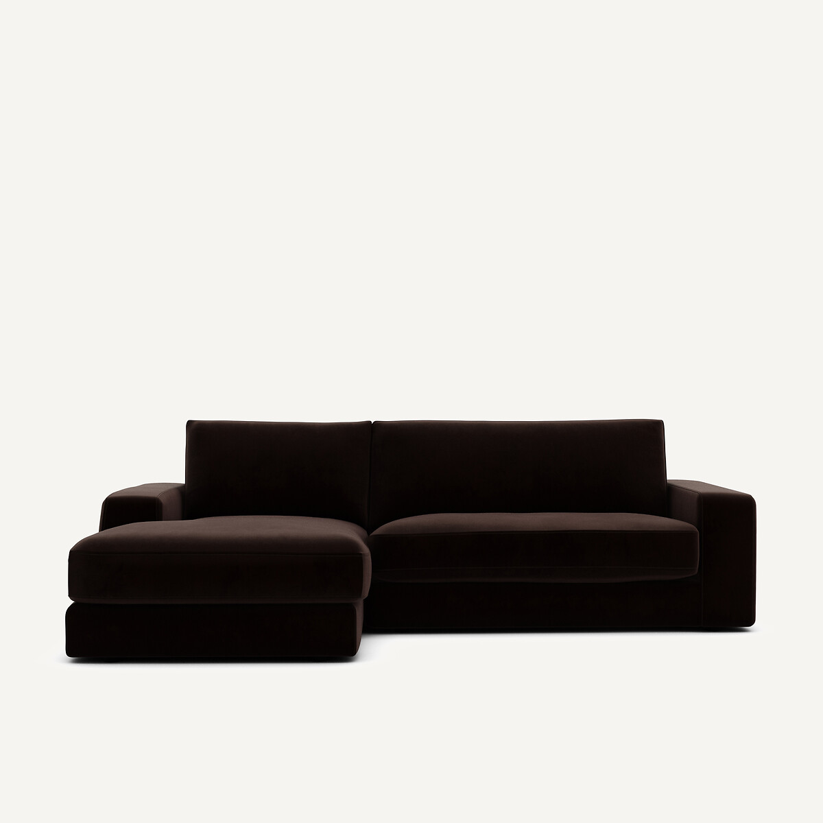 Γωνιακός καναπές από βελούδο Μ170xΠ250xΥ78cm