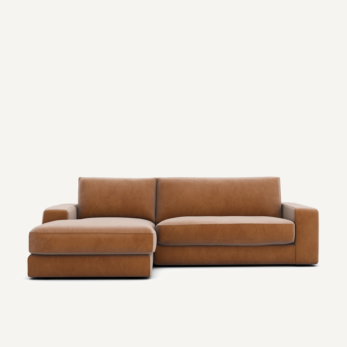 Γωνιακός καναπές από βελούδο Μ170xΠ250xΥ78cm