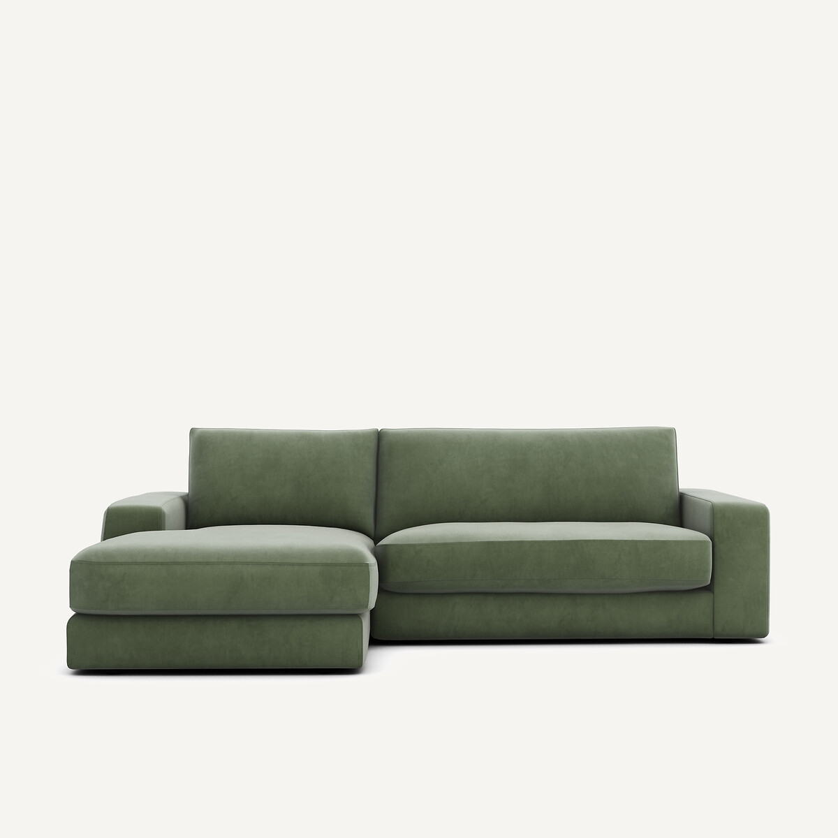 Γωνιακός καναπές από βελούδο Μ170xΠ250xΥ78cm