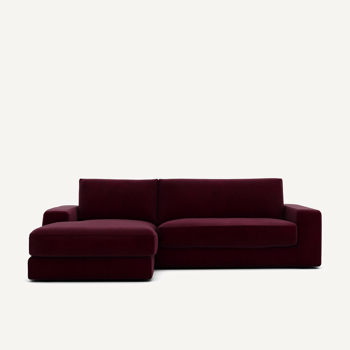 Γωνιακός καναπές από βελούδο Μ170xΠ250xΥ78cm