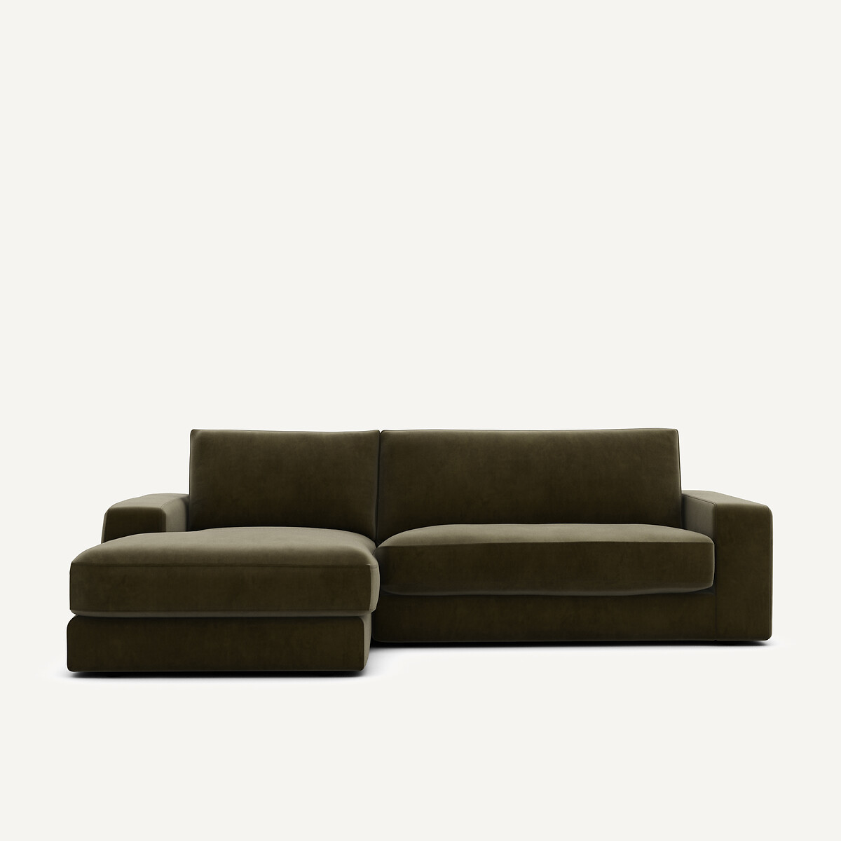 Γωνιακός καναπές από βελούδο Μ170xΠ250xΥ78cm