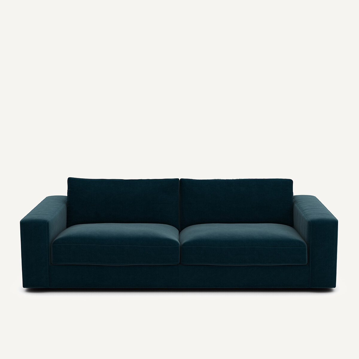 Καναπές από βελούδο Μ105xΠ217xΥ78cm