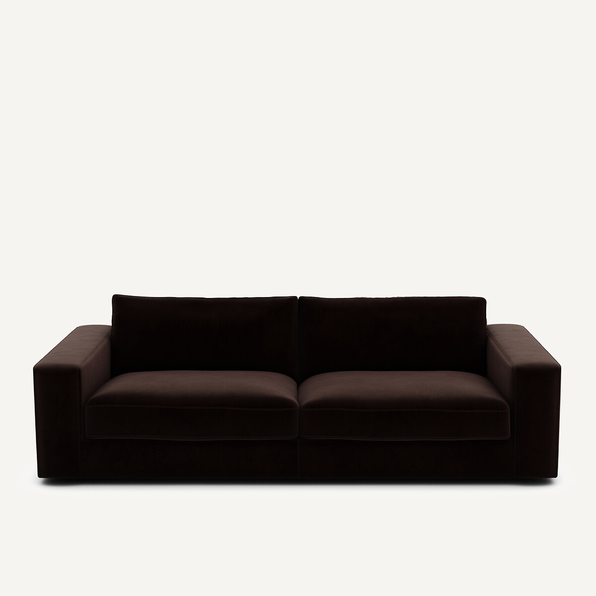 Καναπές από βελούδο Μ105xΠ217xΥ78cm