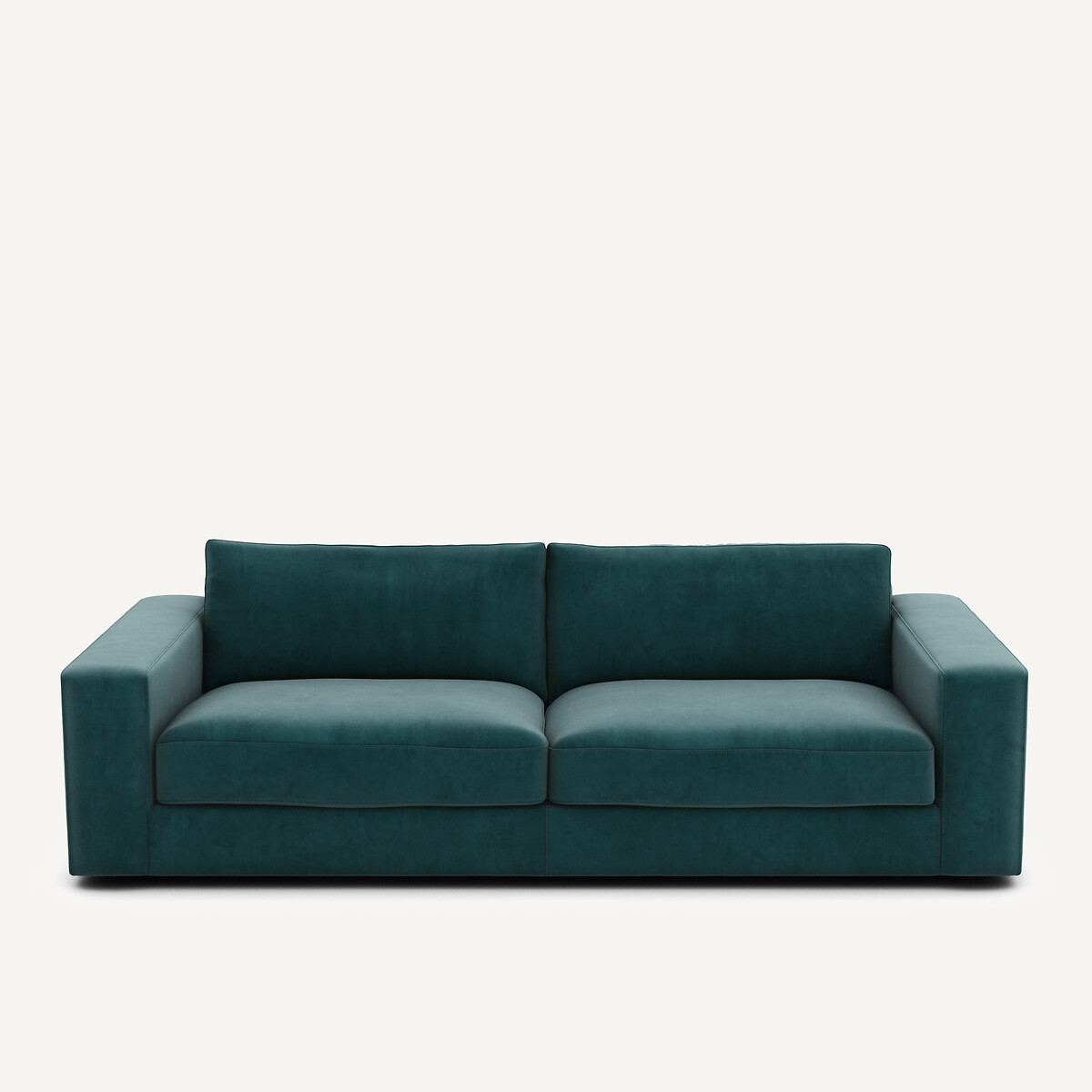 Καναπές από βελούδο Μ105xΠ217xΥ78cm