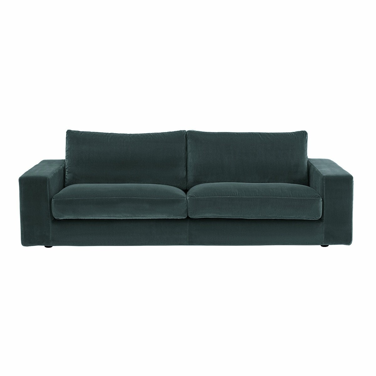 Καναπές από βελούδο Μ105xΠ217xΥ78cm