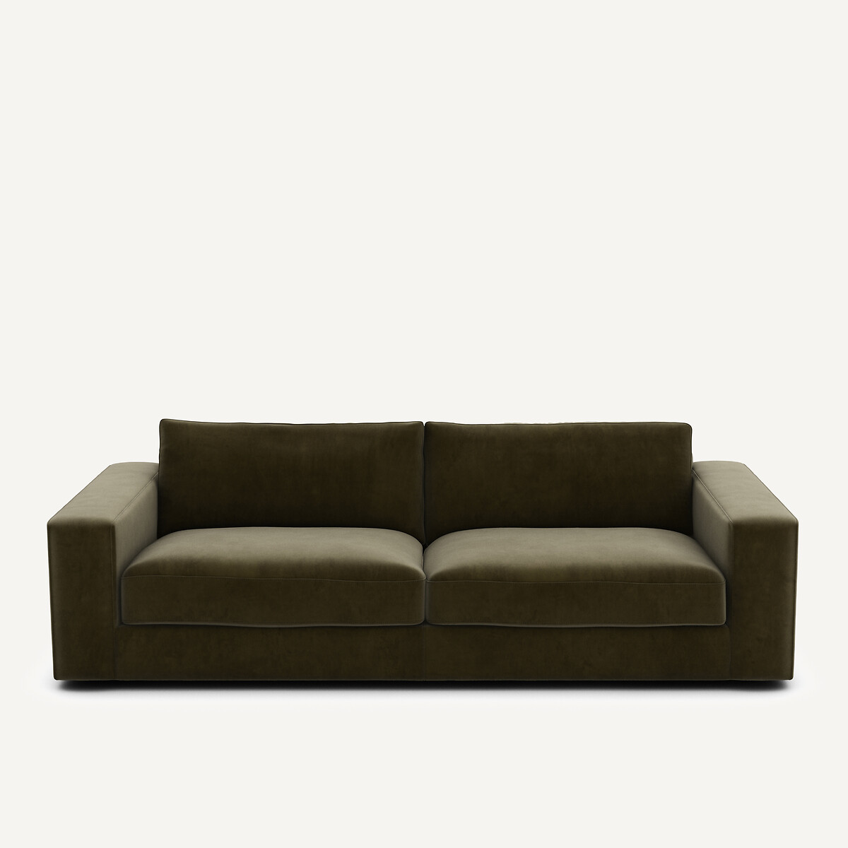 Καναπές από βελούδο Μ105xΠ217xΥ78cm