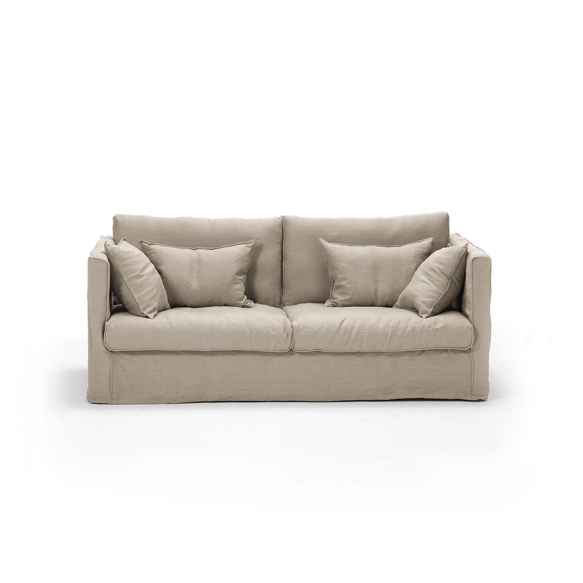 AM.PM Κάλυμμα από γκοφρέ λινό για τον καναπέ Camille 3 θέσεις