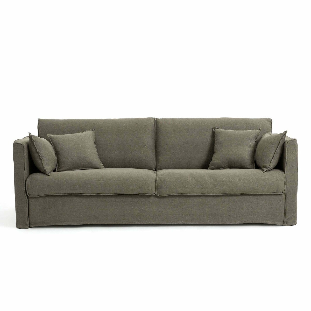 Κάλυμμα από χοντρό λινό stonewashed για τον καναπέ Camille