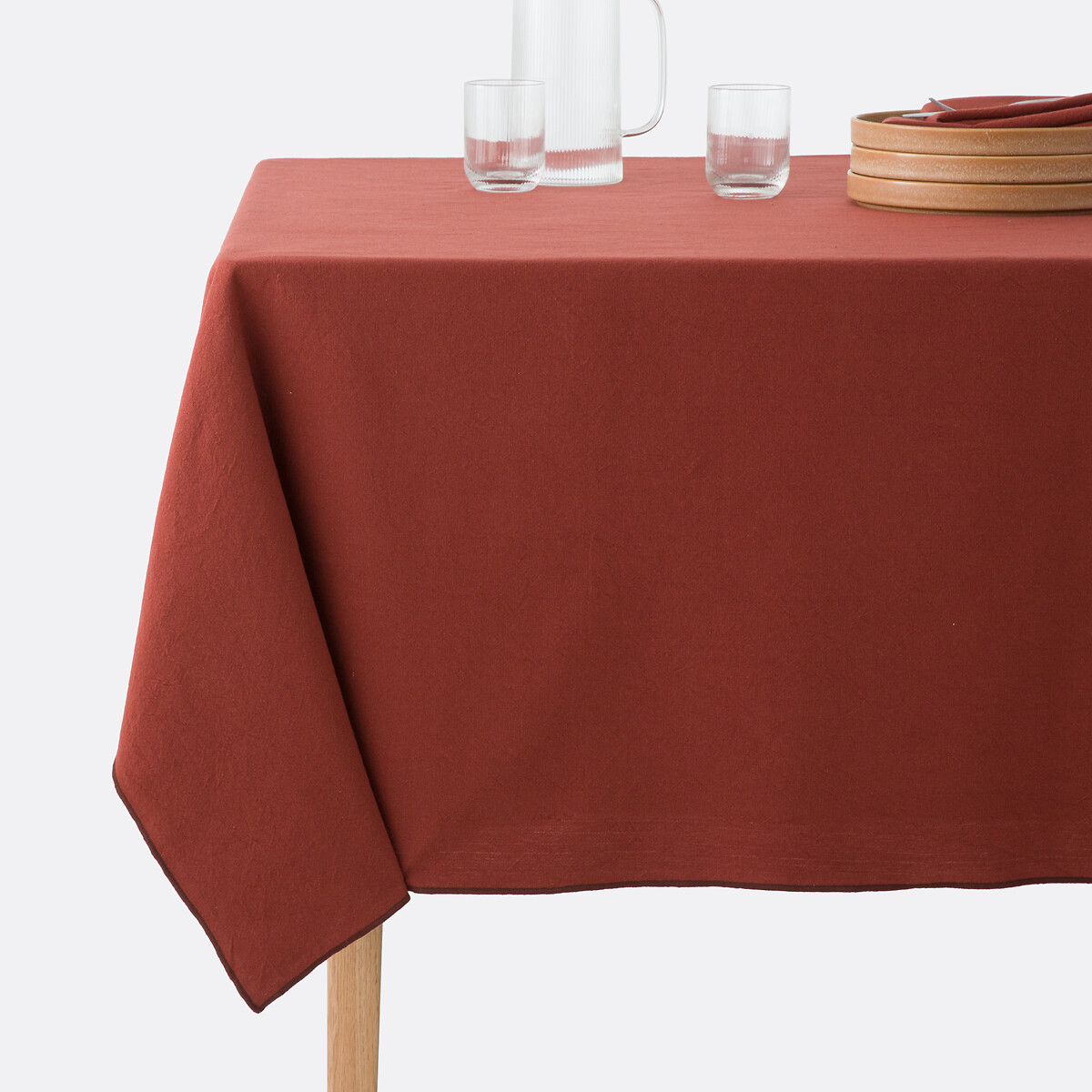 Τραπεζομάντηλο από προπλυμένο βαμβάκι 150x150 cm