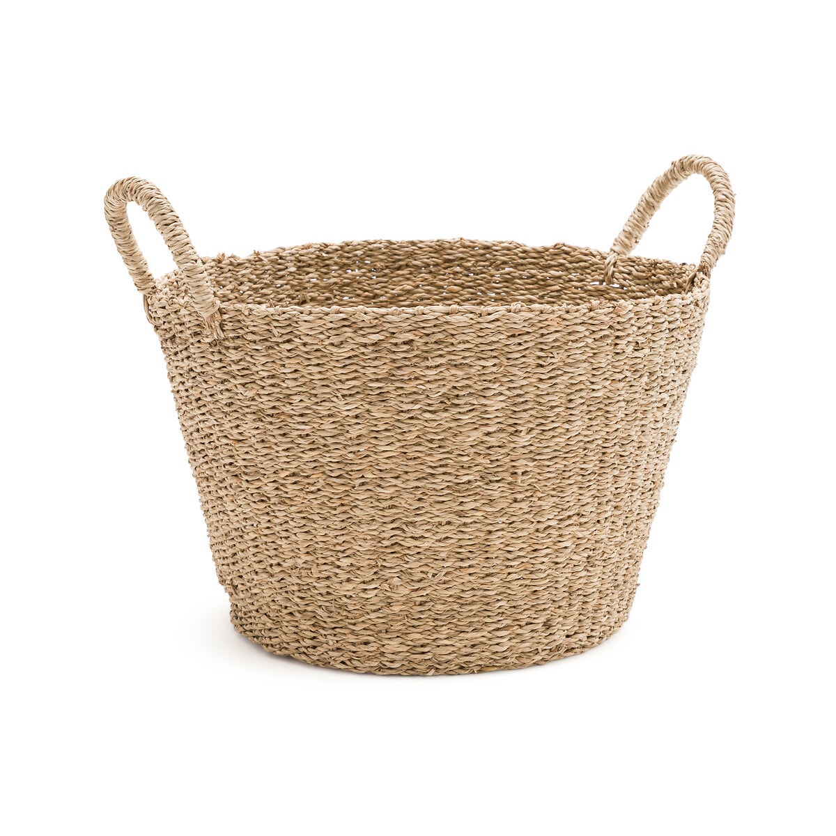 La Redoute Interieurs Καλάθι από ψάθα Μ32xΠ32xΥ30cm